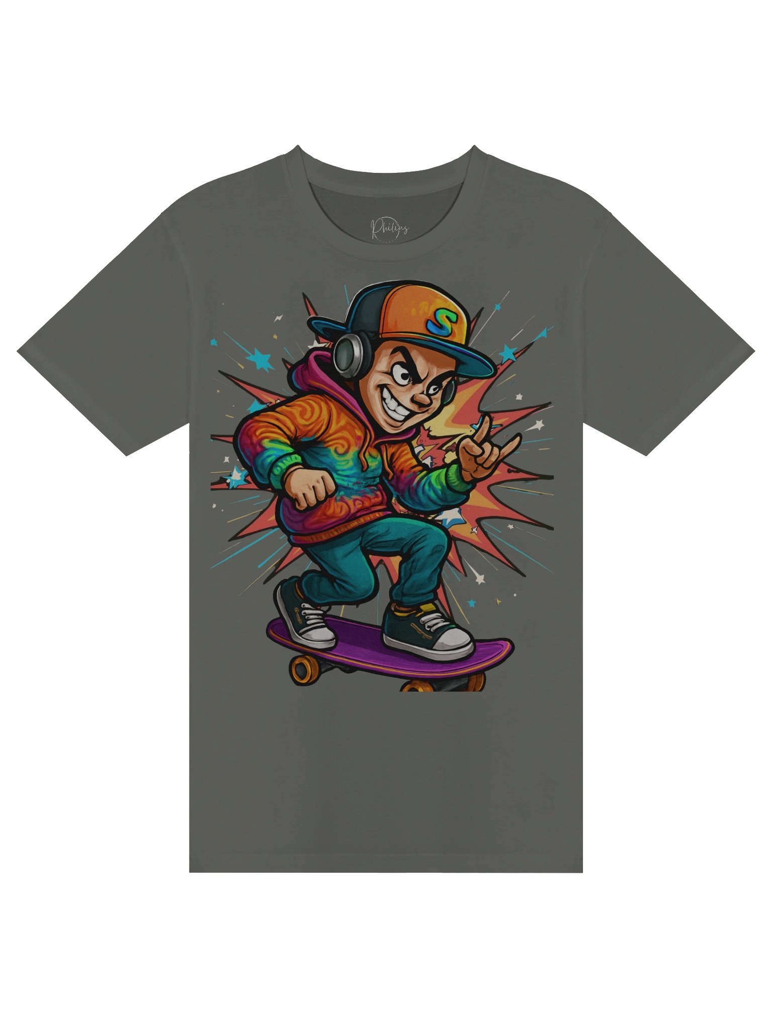 Abstract Skateboarder Unisex Premium T-Shirt product image (11)