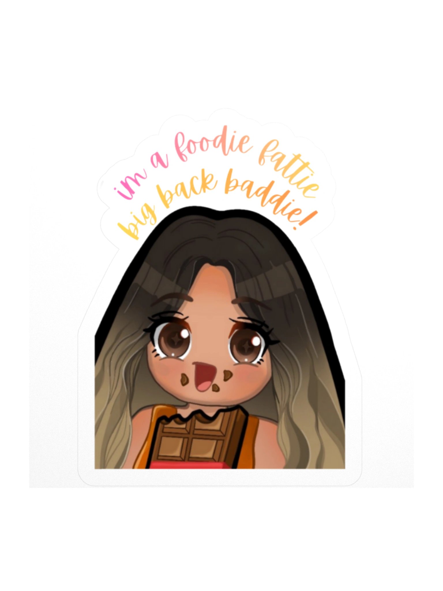 Foodie Fattie Big Back Baddie Sticker product image (2)