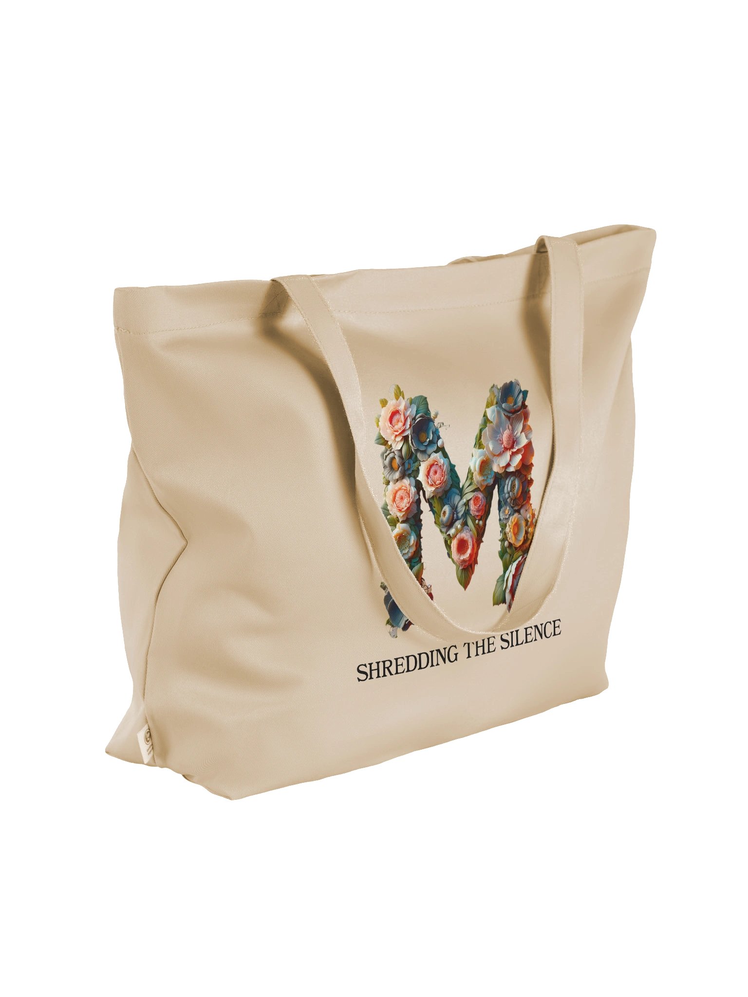 Floral Monogram M Tote Bag product image (4)