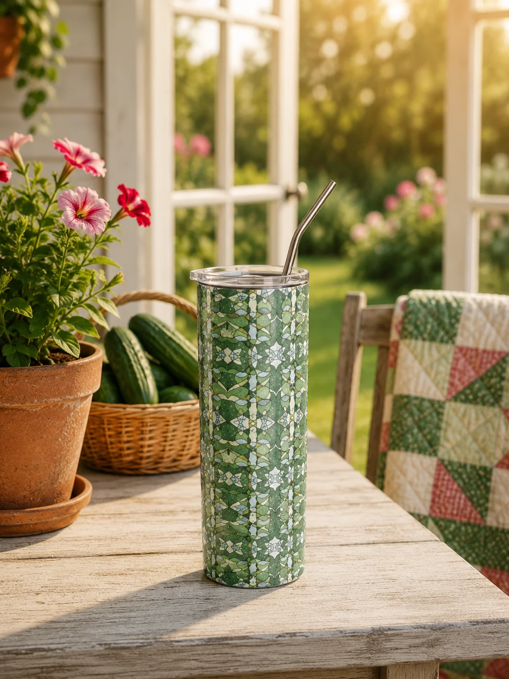 Cucumber Lineage – Stainless Steel Tumbler, 20 oz product image (1)