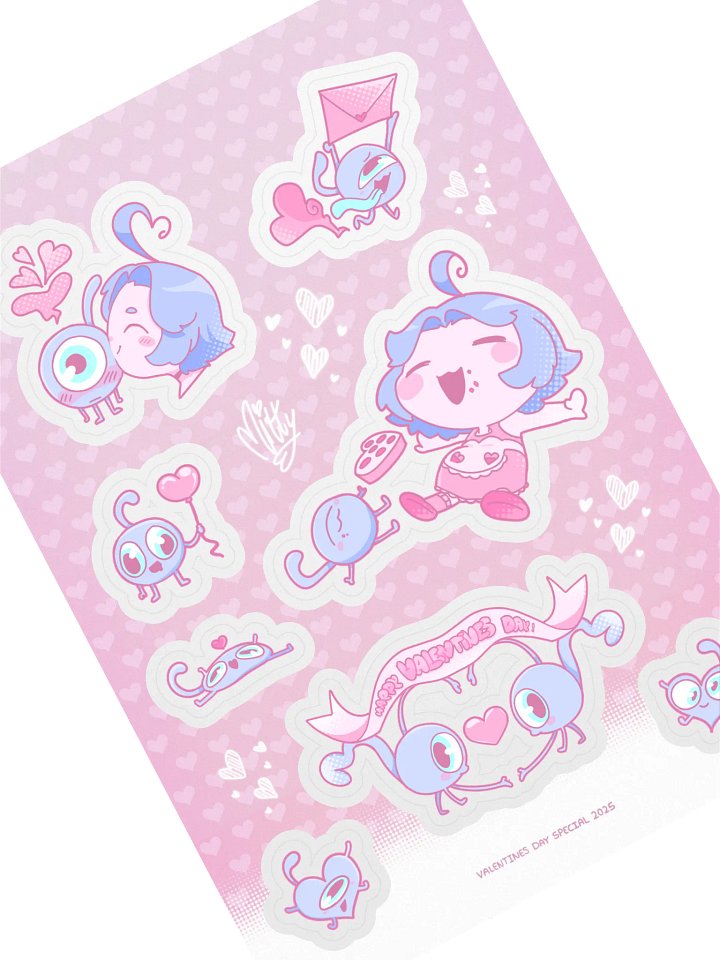 Valentines Day 2025 Special! Set #2 - Sticker Sheet product image (1)