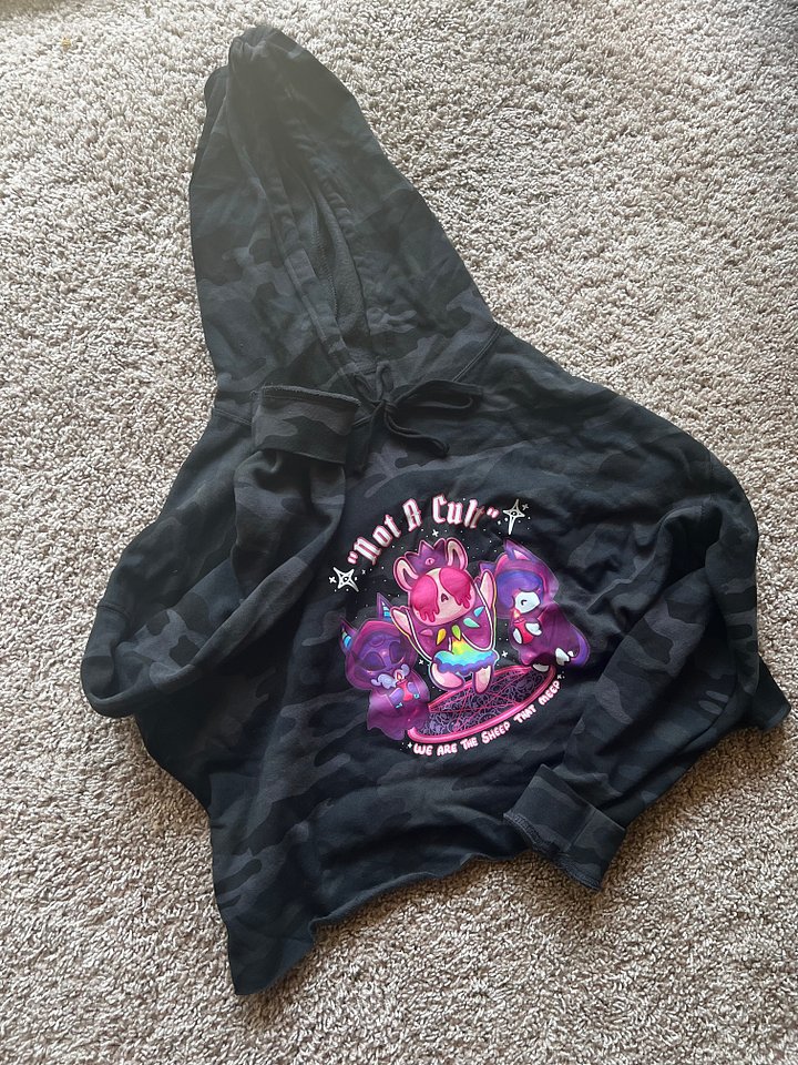 "Not A Cult" Cropped Hoodie product image (2)