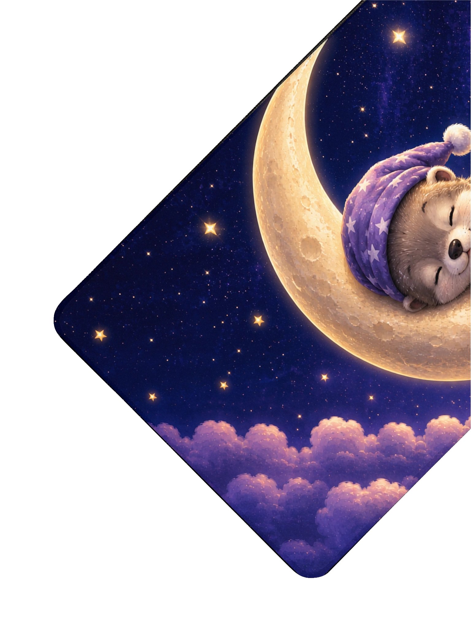 Moonlit Dreams Crescent Moon Dreams Desk Mat | BabyEbonWorld product image (3)