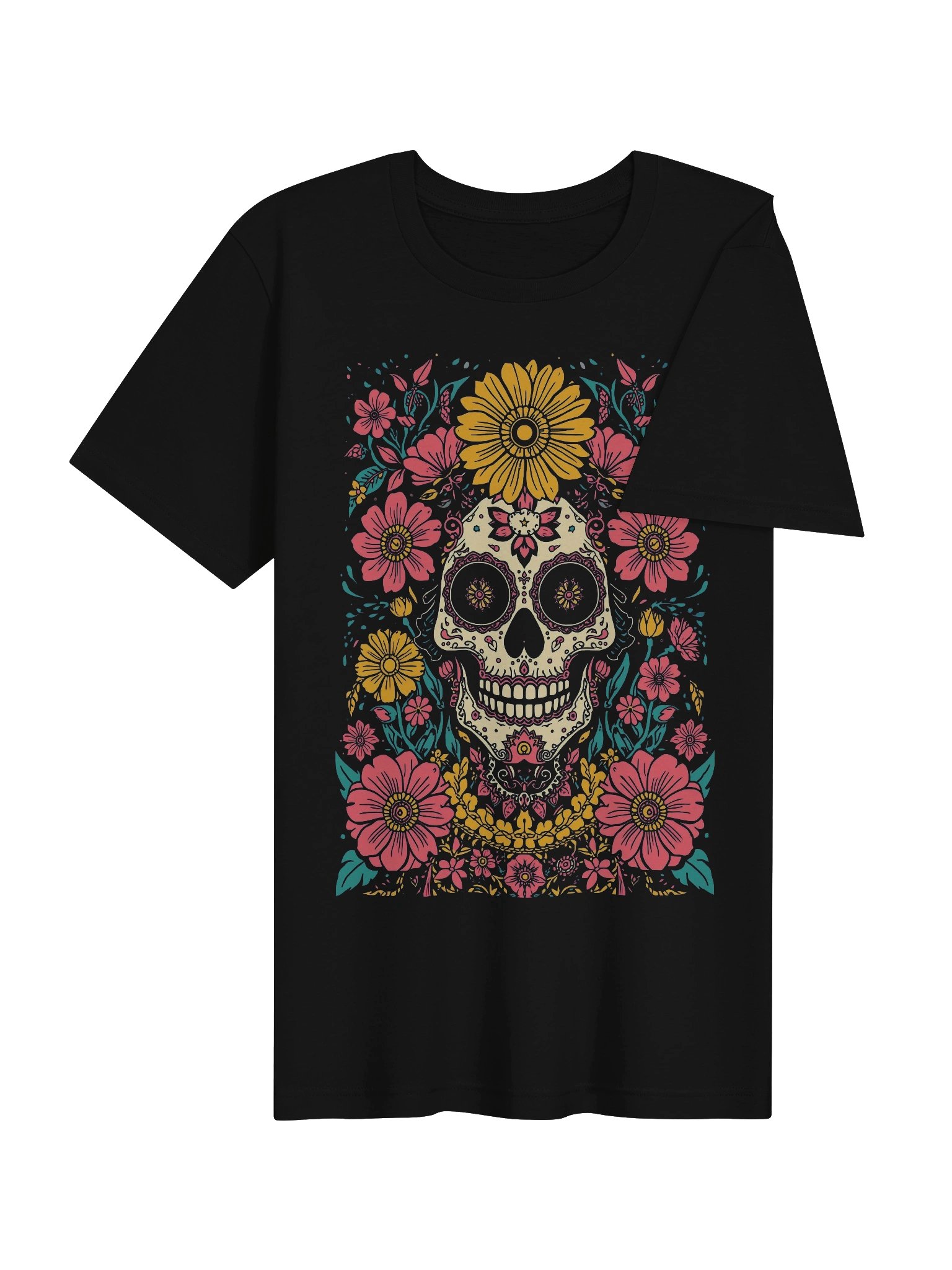Ornate Sugar Skull Supersoft Tee product image (7)