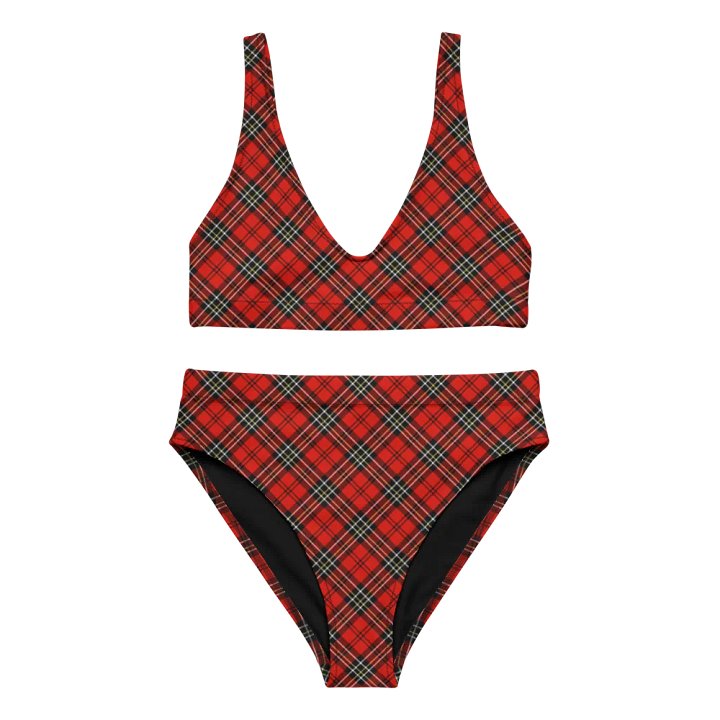 Red Vintage Plaid Bikini product image (2)