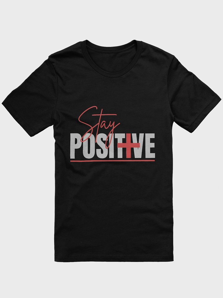 Stay Positive – Minimalist Red and Grey Inspirational Design product image (1)