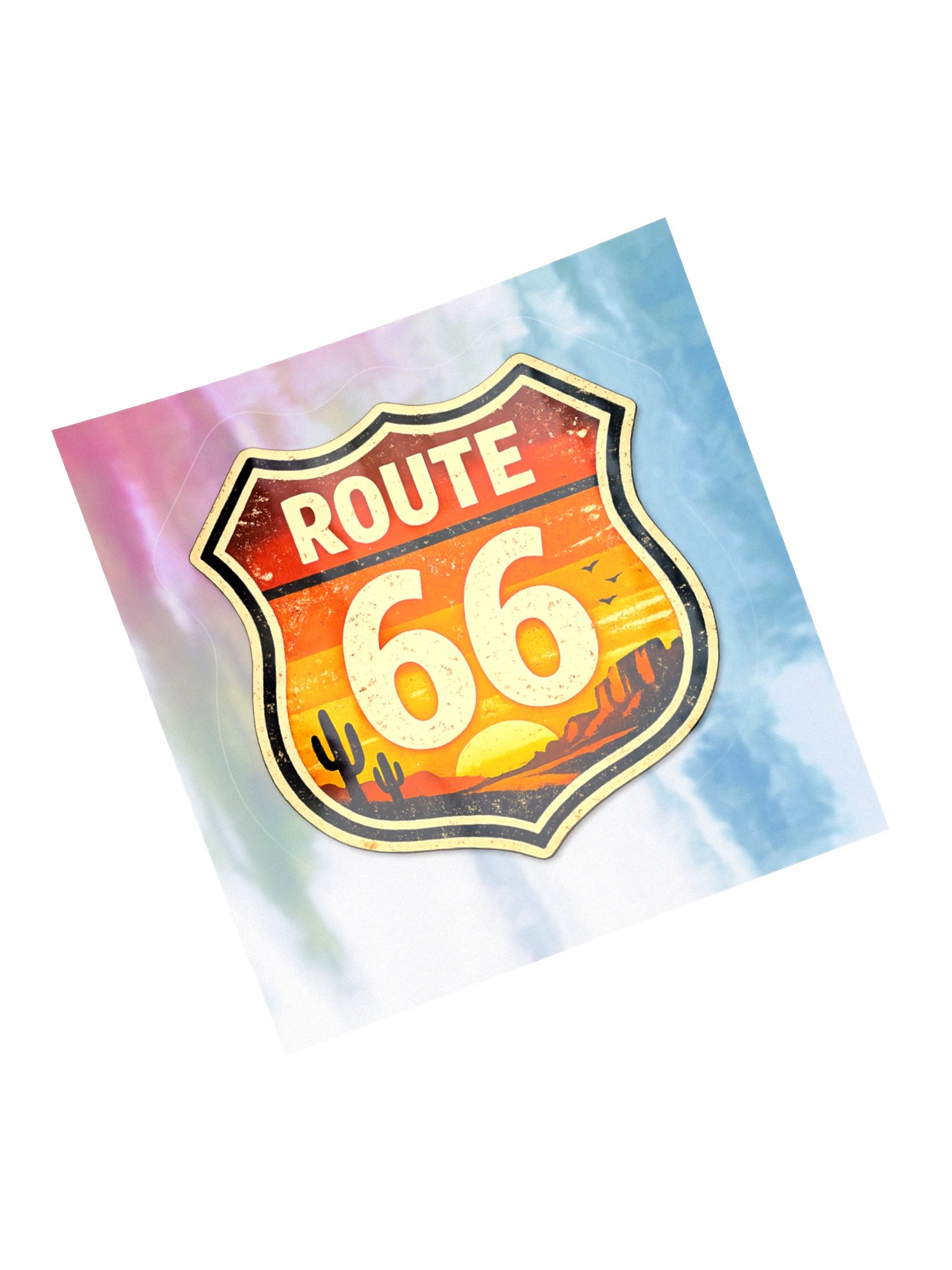 Route 66 Classic Holographic Kiss-Cut Sticker product image (10)