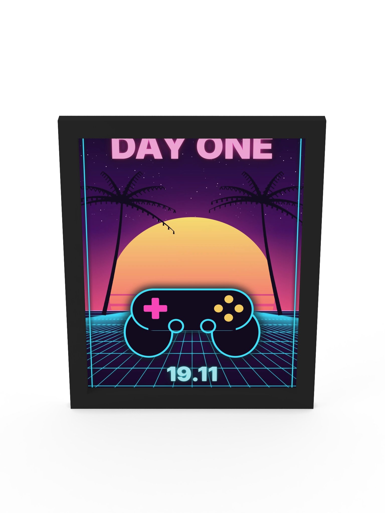 Day One 19.11 – Neon Framed Poster product image (5)