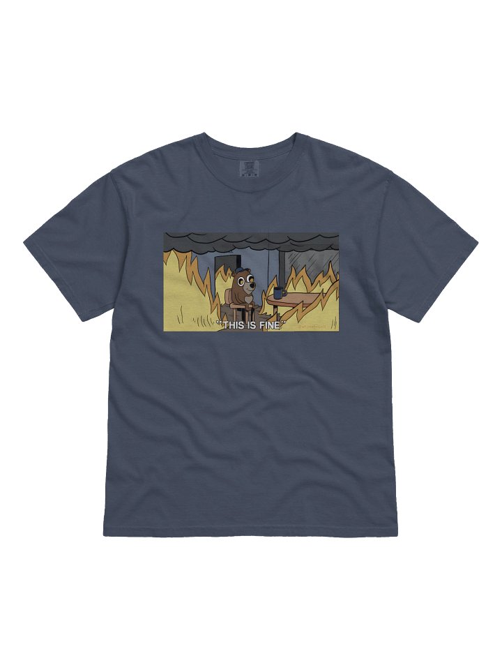 "This is Fine" Chicago Fire Bear T-Shirt product image (1)
