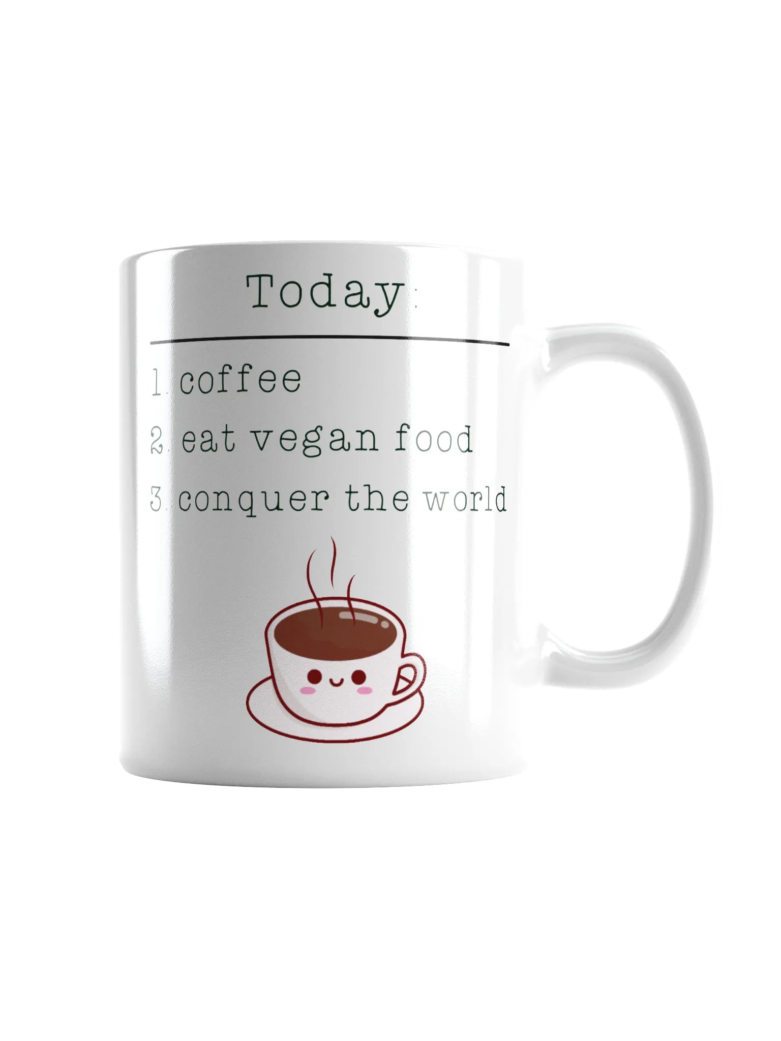 “Vegan Conquers the World” Coffee or Tea Mug product image (2)