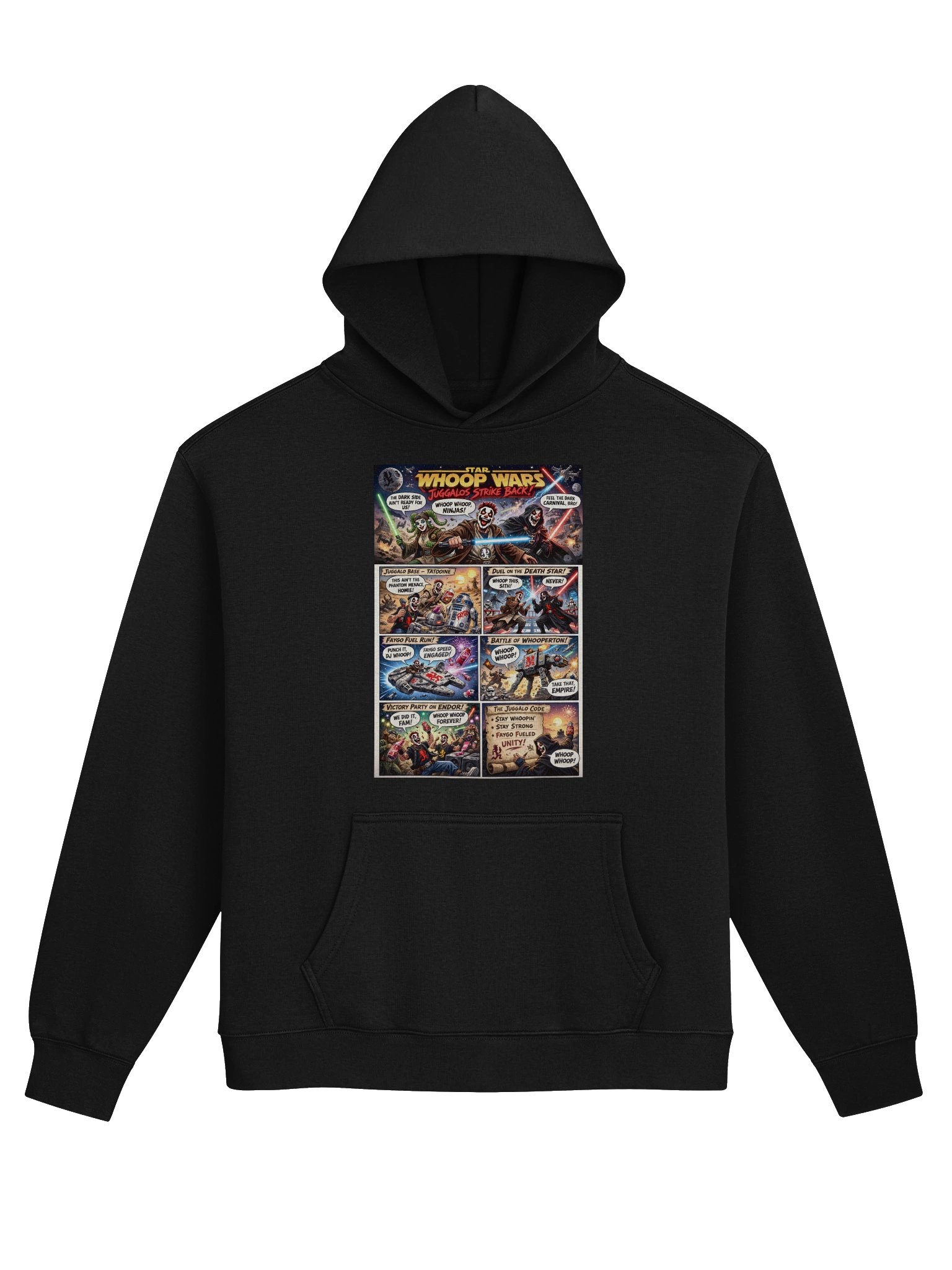 🚀 Star Whoop Wars: Juggalos Strike Back Hoodie product image (1)