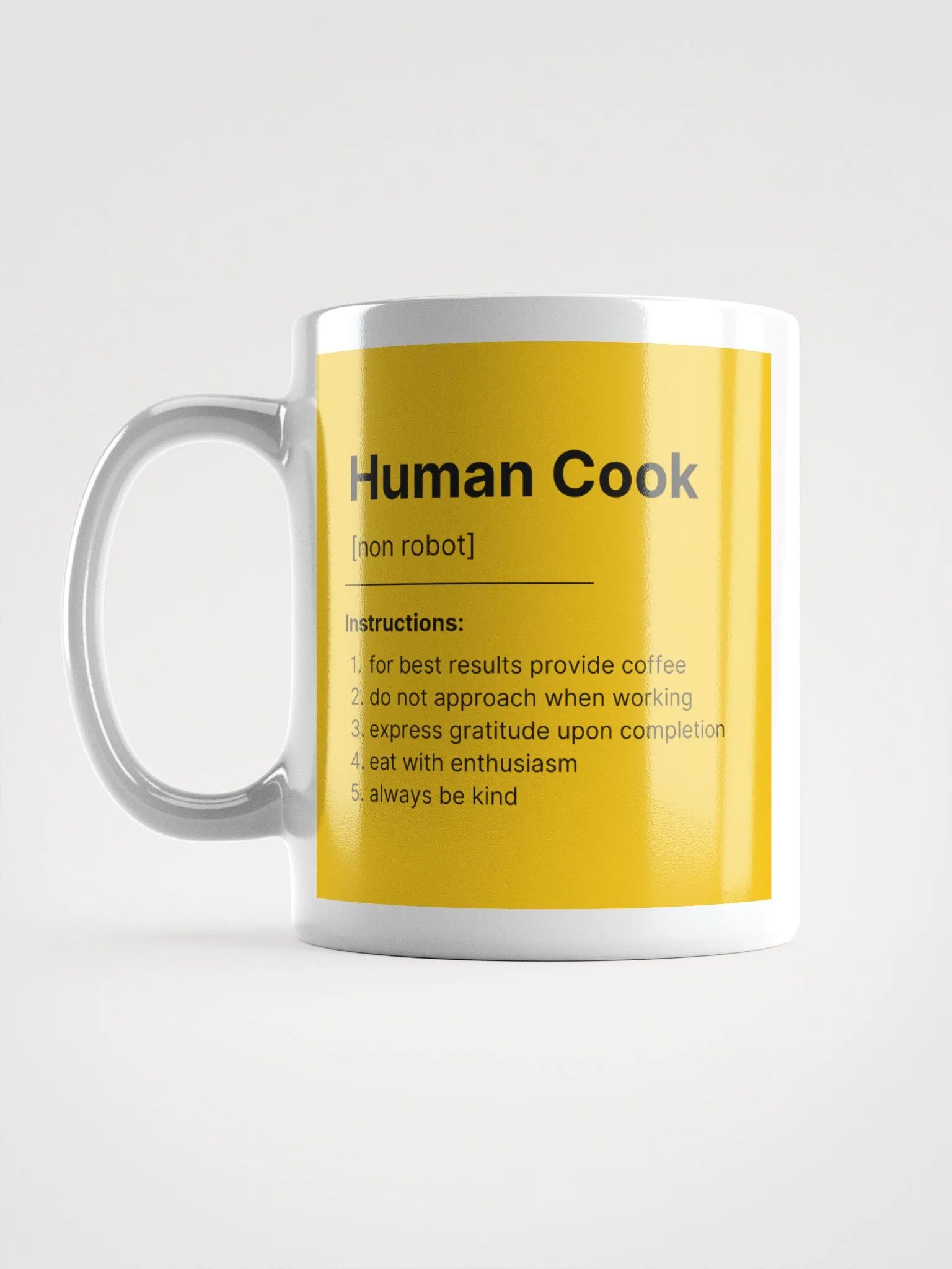 Human Cook Mug - Ochre product image (8)