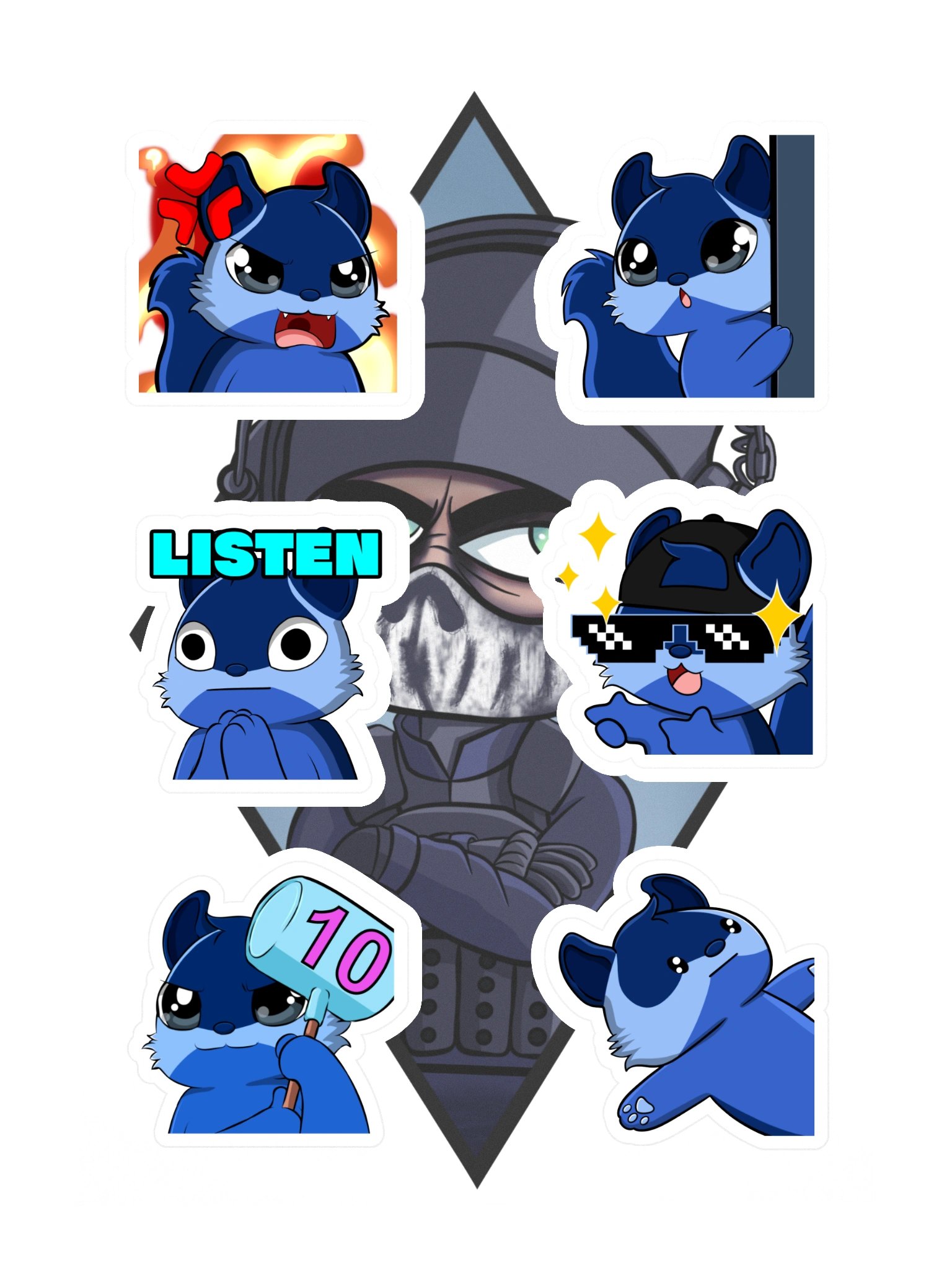 Bandit Emotes - Sticker Sheet 2 product image (3)