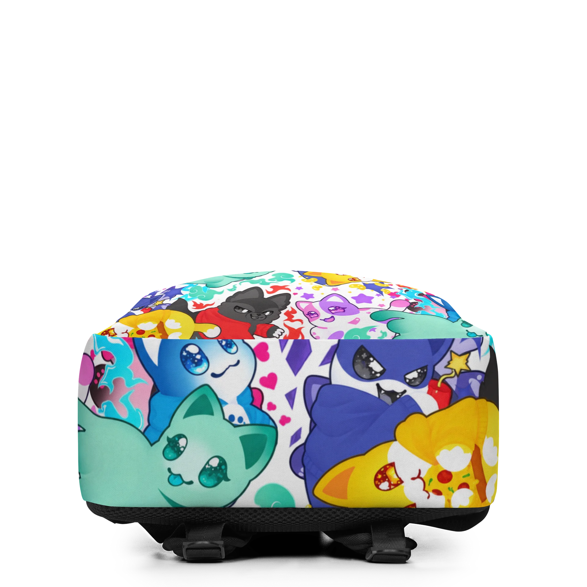 Meemeows Kawaii Cat Backpack – Colorful Fantasy Cat Print product image (4)