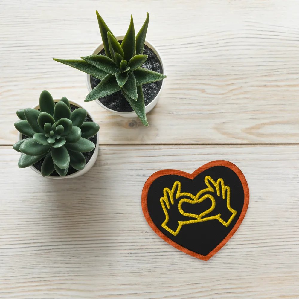 Love Gesture Embroidered Patch product image (4)