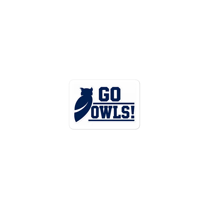 Go Owls! Cheer Owl Die-Cut Sticker product image (2)