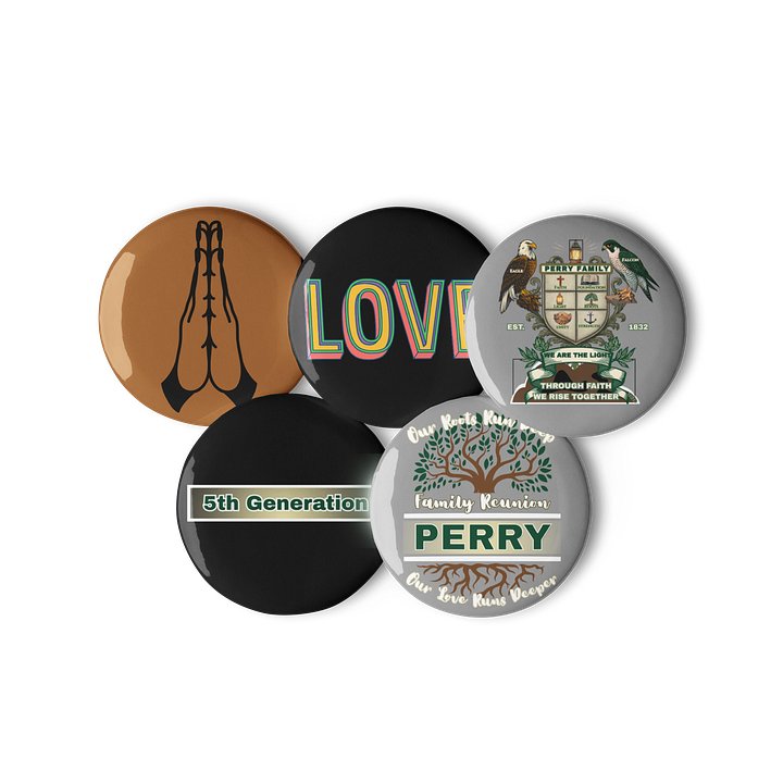 Pin Buttons for 5th Generation Perry Family Reunion 2026 | Legacy Edition product image (3)