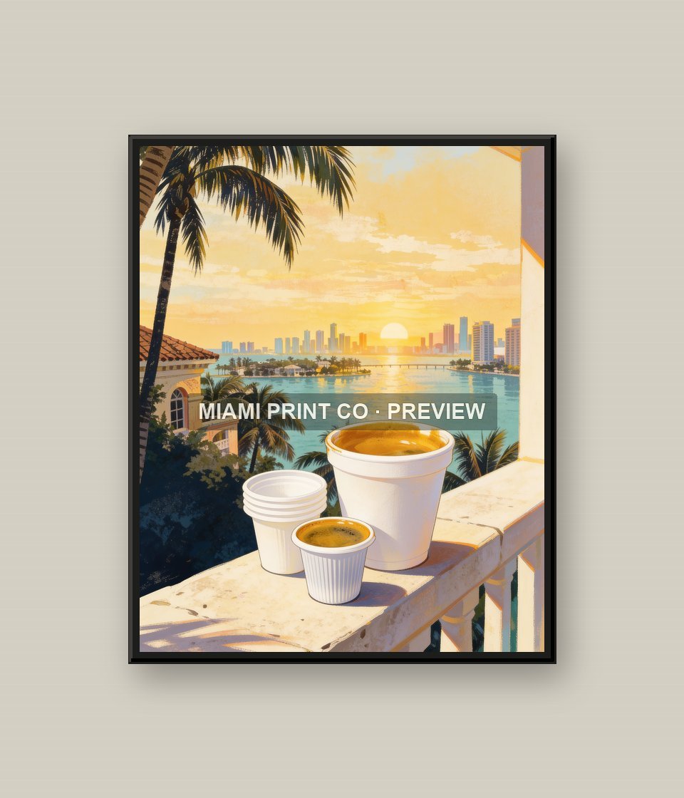 Colada on Biscayne | Framed Art Print product image (1)