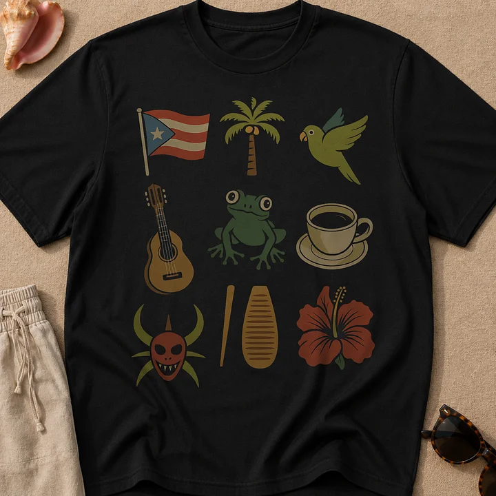 Símbolos de Puerto Rico Camiseta Unisex product image (1)