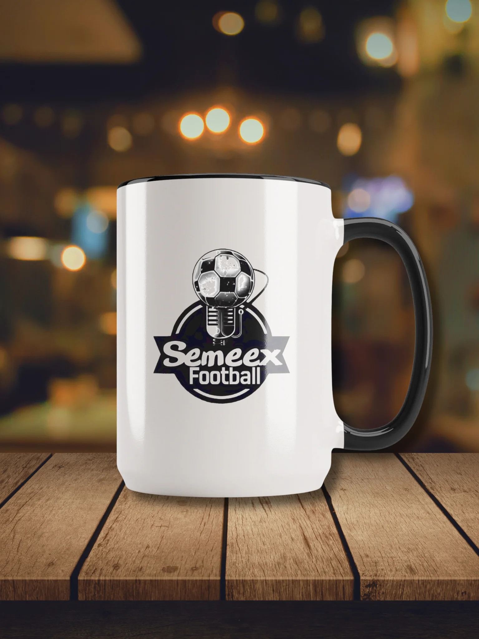 Semeex Football Logo Ceramic Mug with Color Inside product image (24)