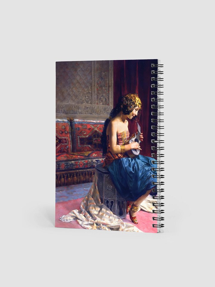 "The Young Musician" by Antonio Maria Fabrés y Costa Spiral Notebook product image (2)