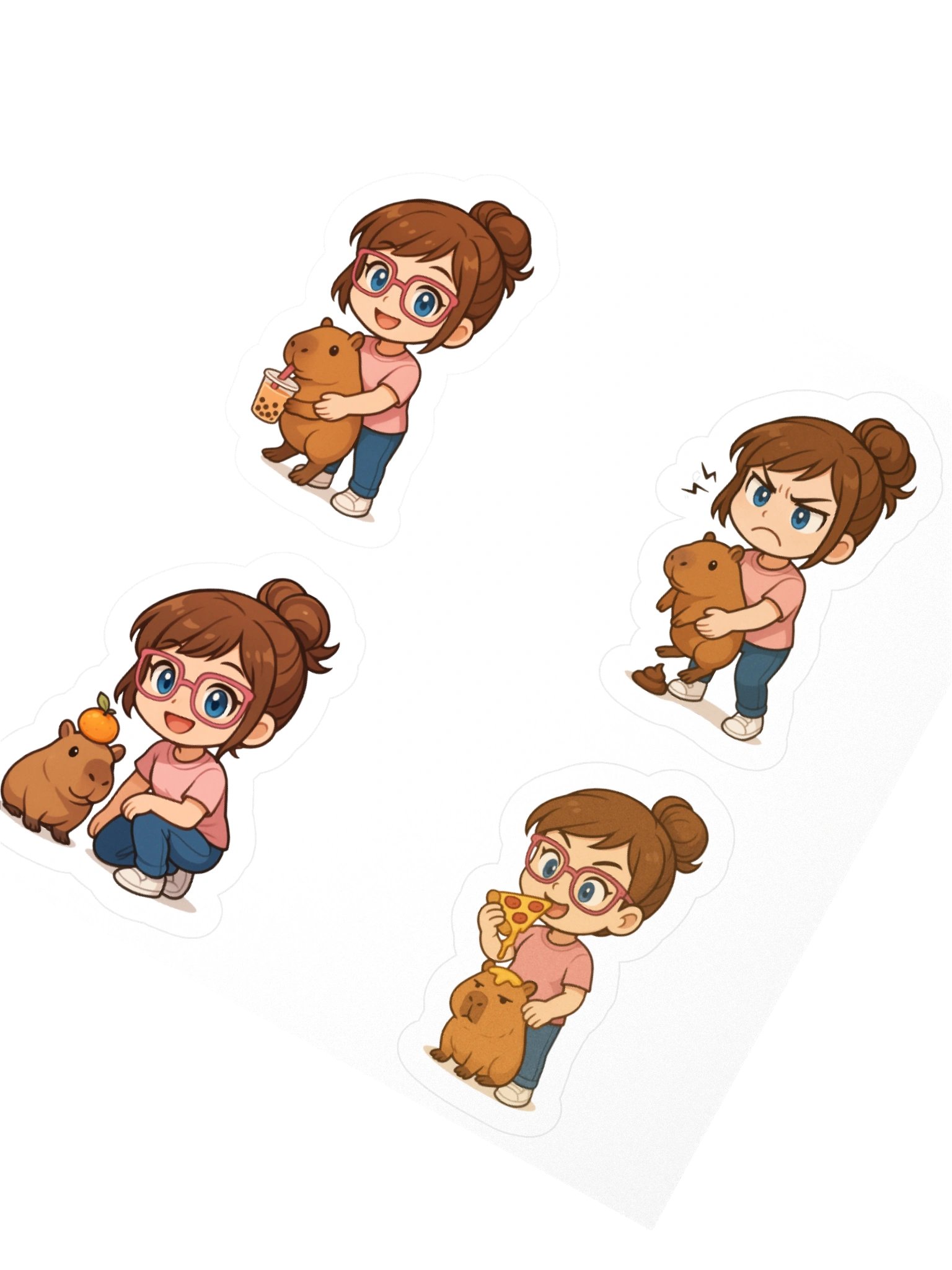 Capybara Stickers Sheet 1 product image (2)