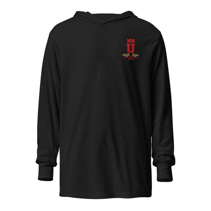 NDS University Heel Education Hooded Long Sleeve Tee (Stitched) product image (1)