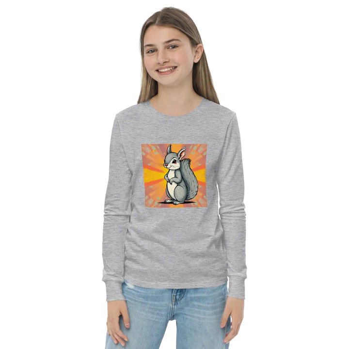 Radiant Squirrel Youth Long Sleeve Tee product image (2)