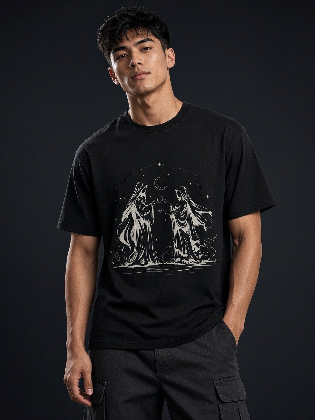 The Sacred Alignment // Shrouded Lovers Heavyweight Tee product image (2)