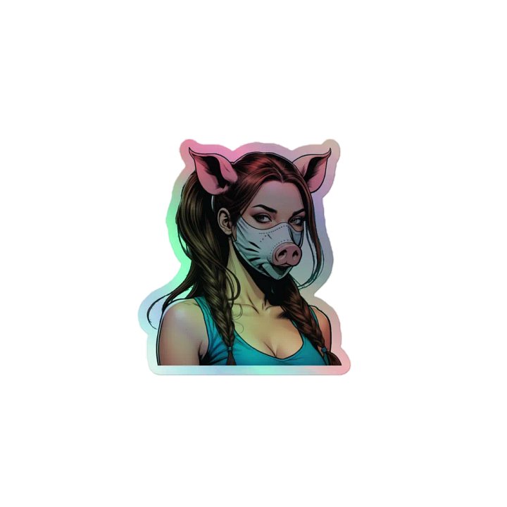 Fear The Pig Holo Sticker product image (1)