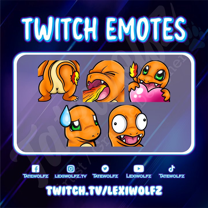 Twitch Emotes: Pokemon Charmander product image (1)