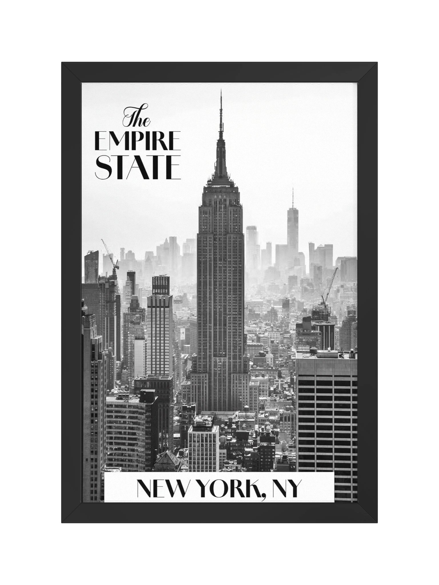 Vibrant Matte Poster featuring New York, NY in Ayous Wood Frame product image (1)