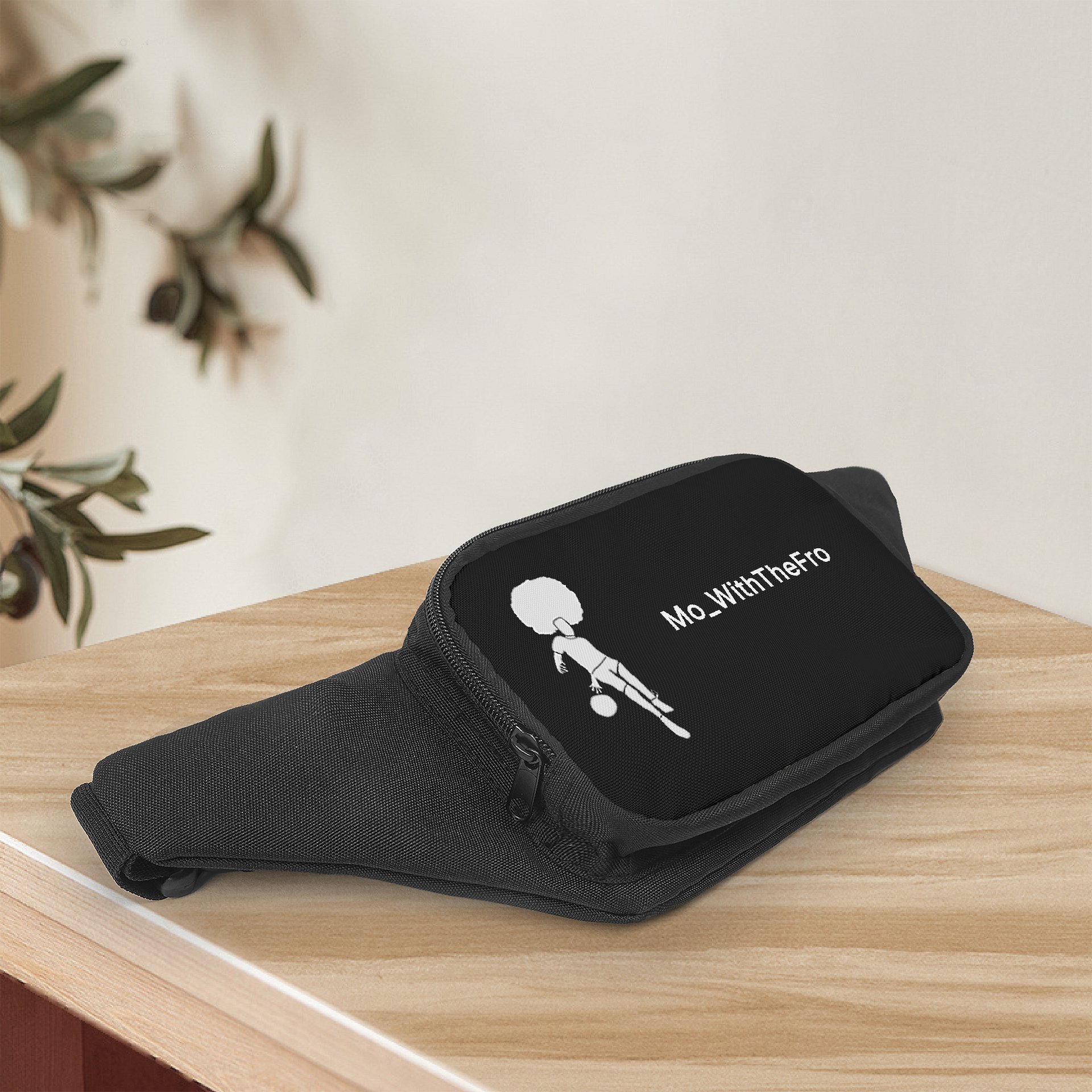 Mo_WithTheFro Black Chest Bag product image (6)