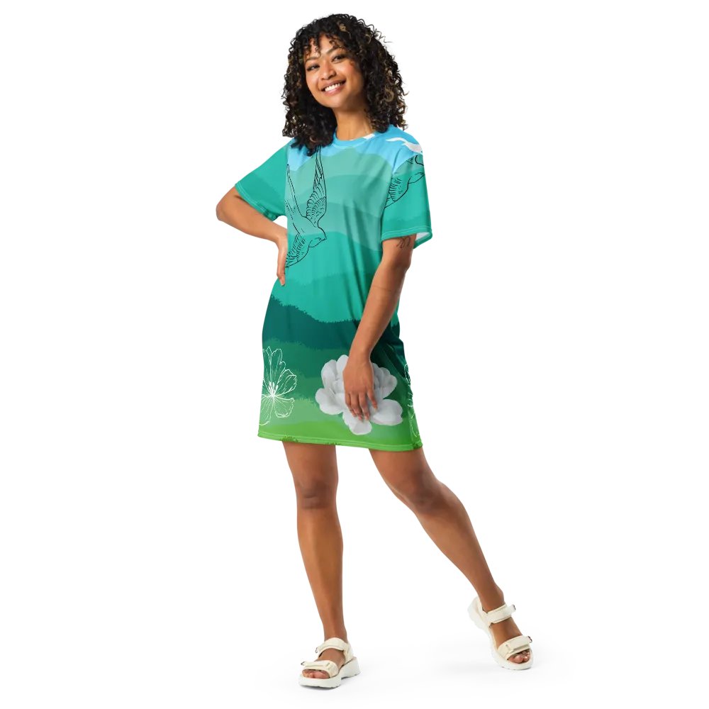 Bird in Flight Floral Horizon product image (10)