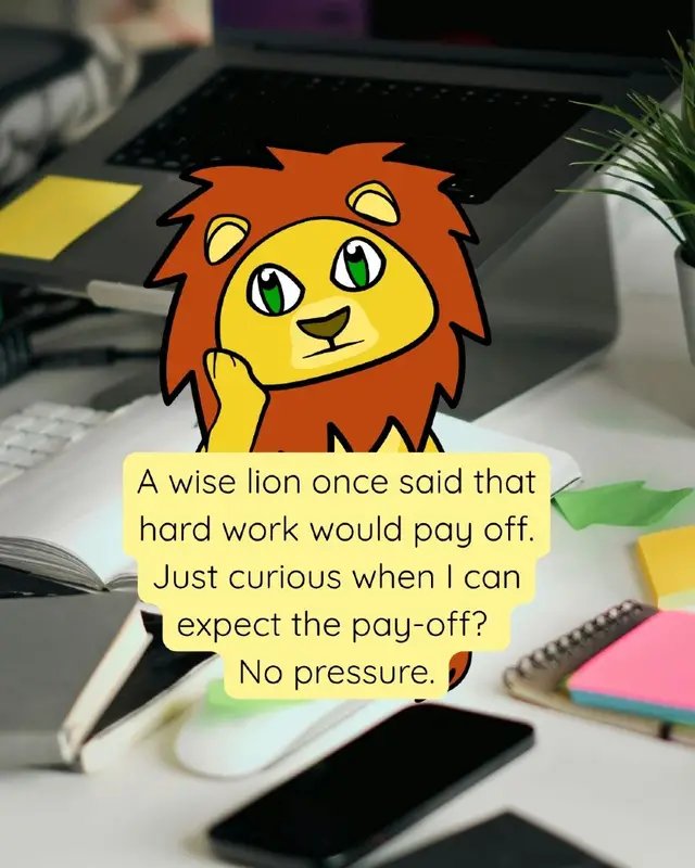 I'm still waiting. #LonelyLion #WorkHard #Career #StillWaiting