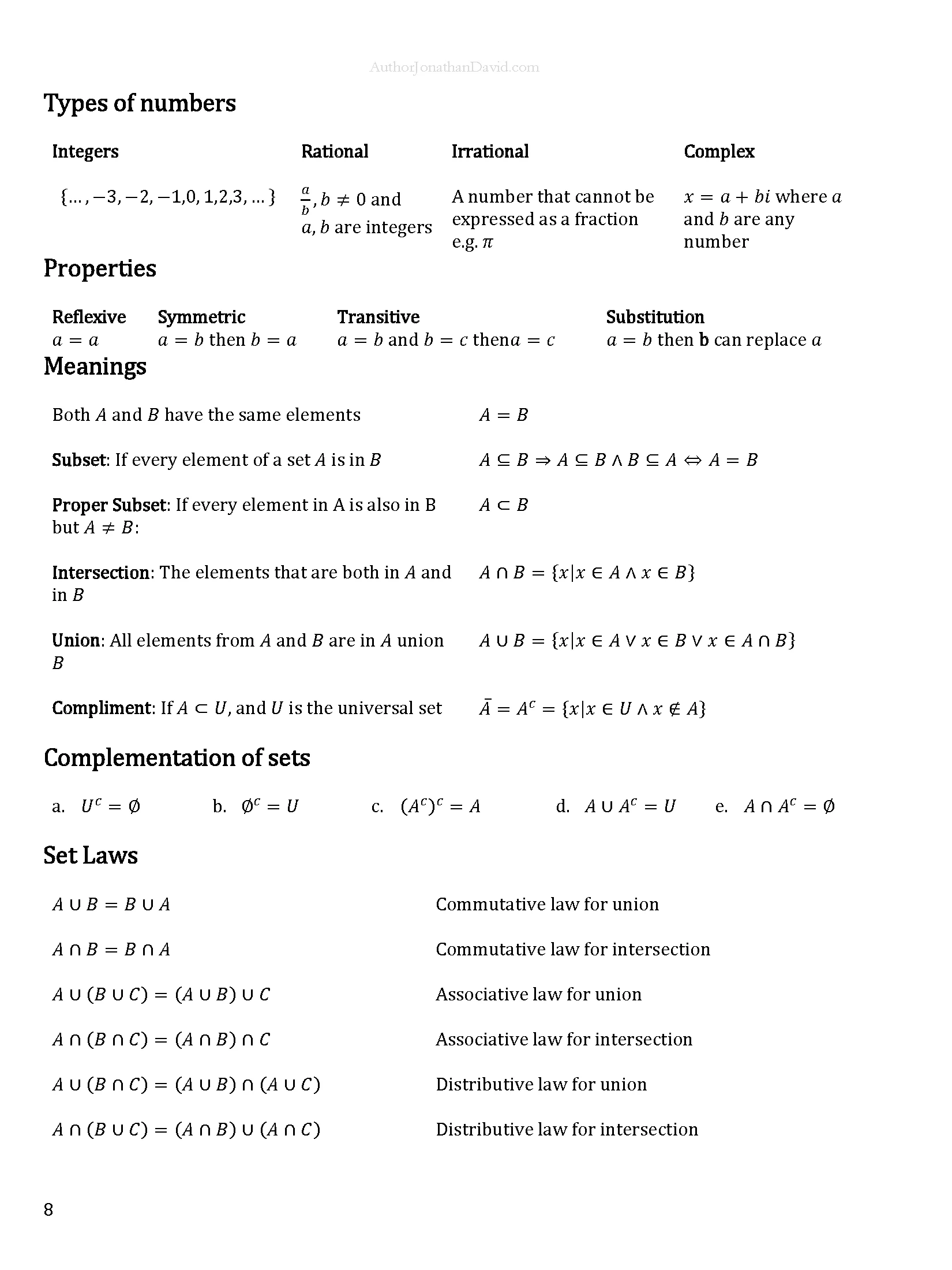 The Ultimate Cheat Sheet for STEM Majors | ALGEBRA product image (5)