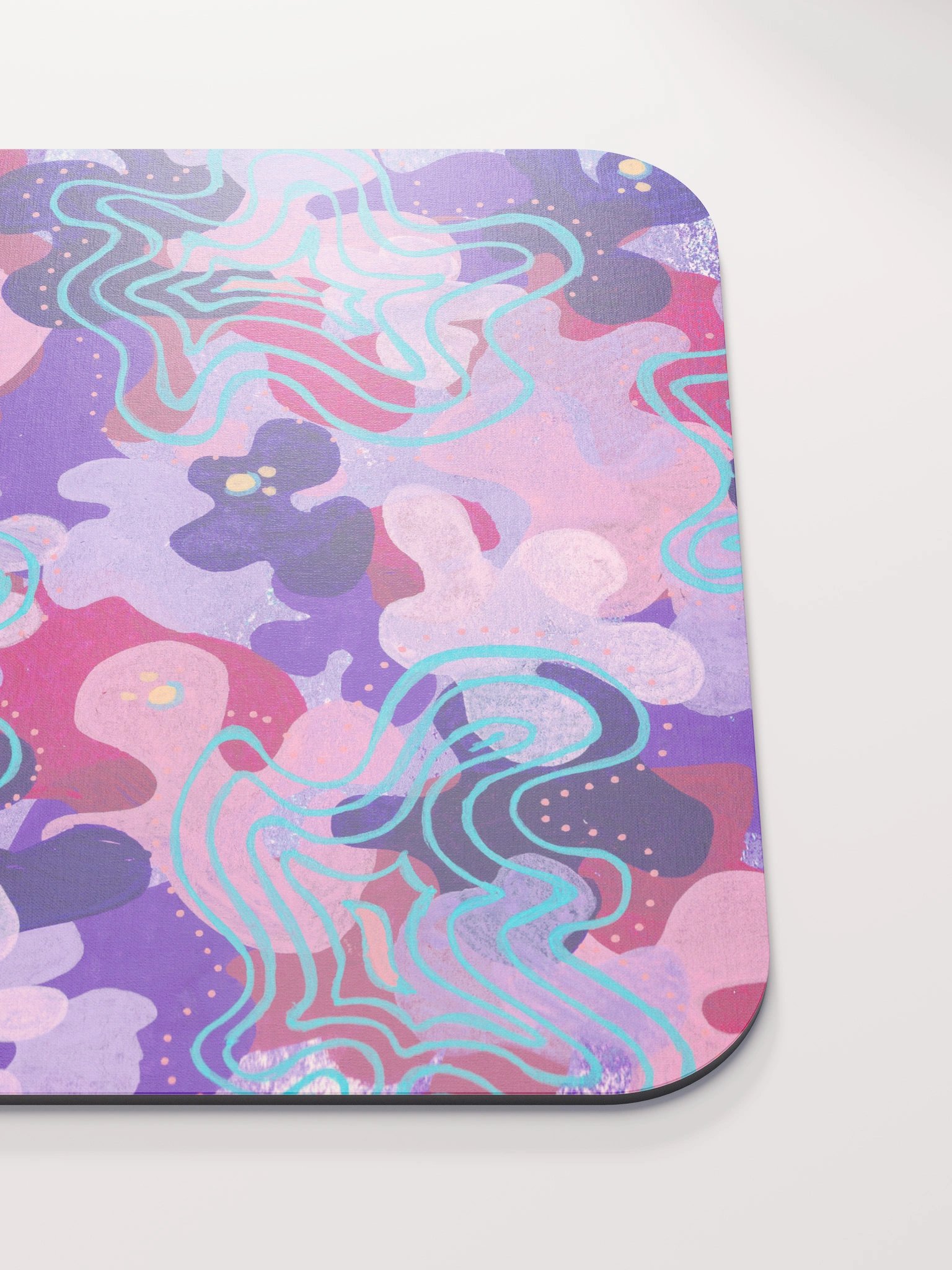 Purple Blobs Classic Mouse Pad product image (5)