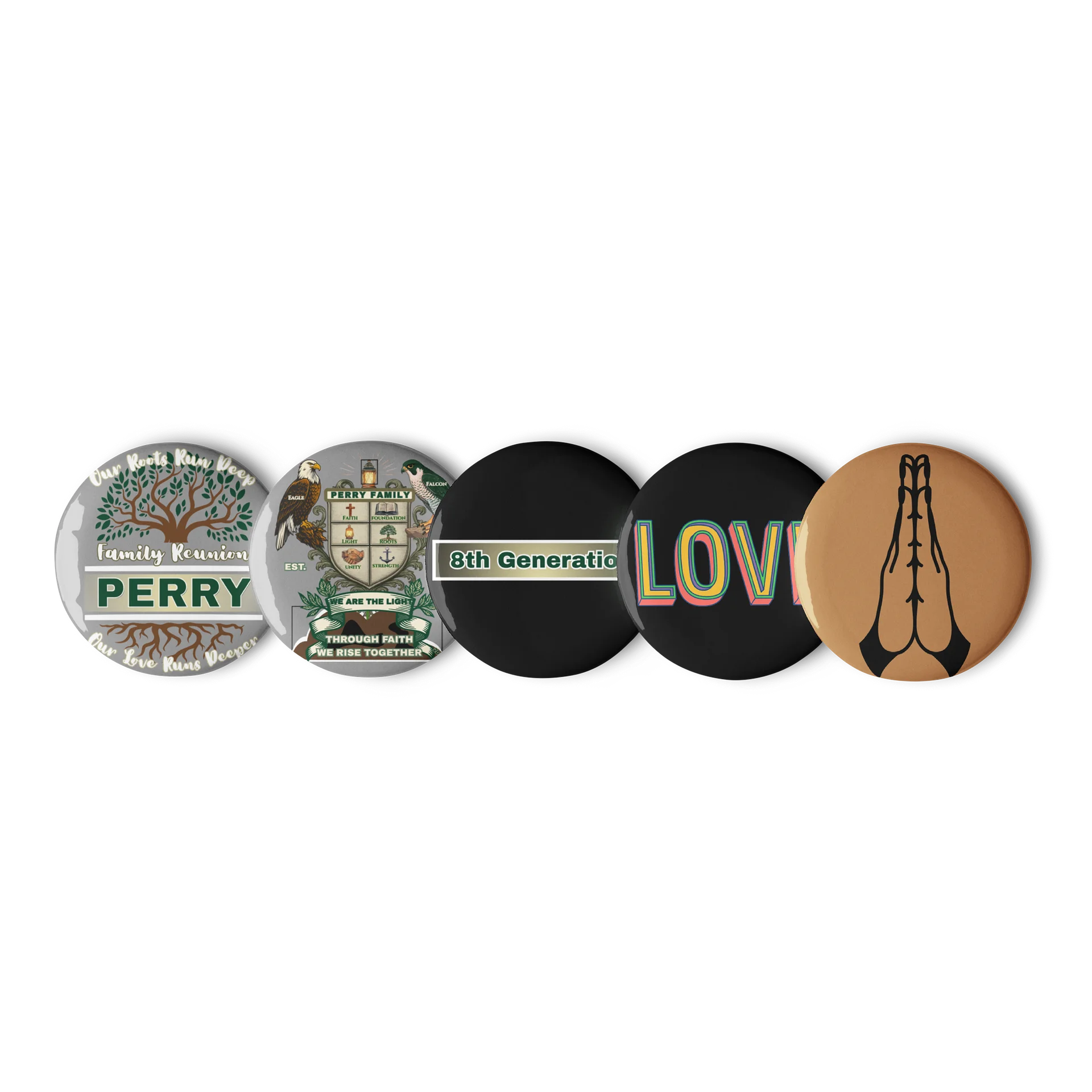 Pin Buttons for 8th Generation Perry Family Reunion 2026 | Legacy Edition product image (1)