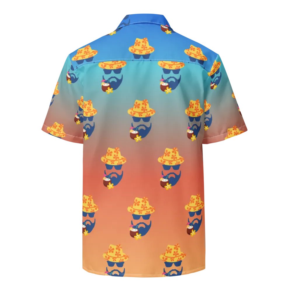 The Jon Hawaiian Shirt- Blue/Orange product image (2)
