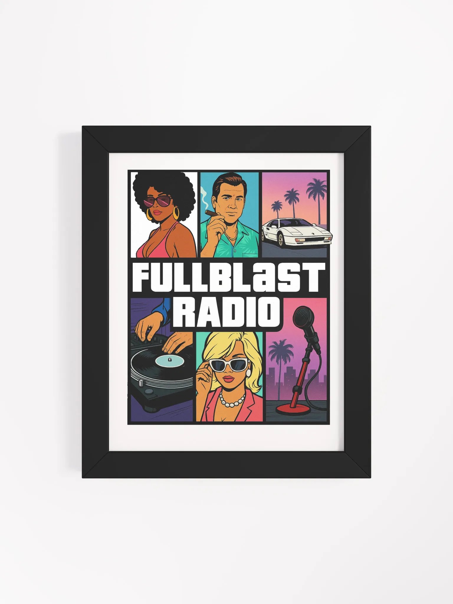 FULLBLASTRADIO GRAND THEFT AUTO DESIGN PICTURE & FRAME product image (67)