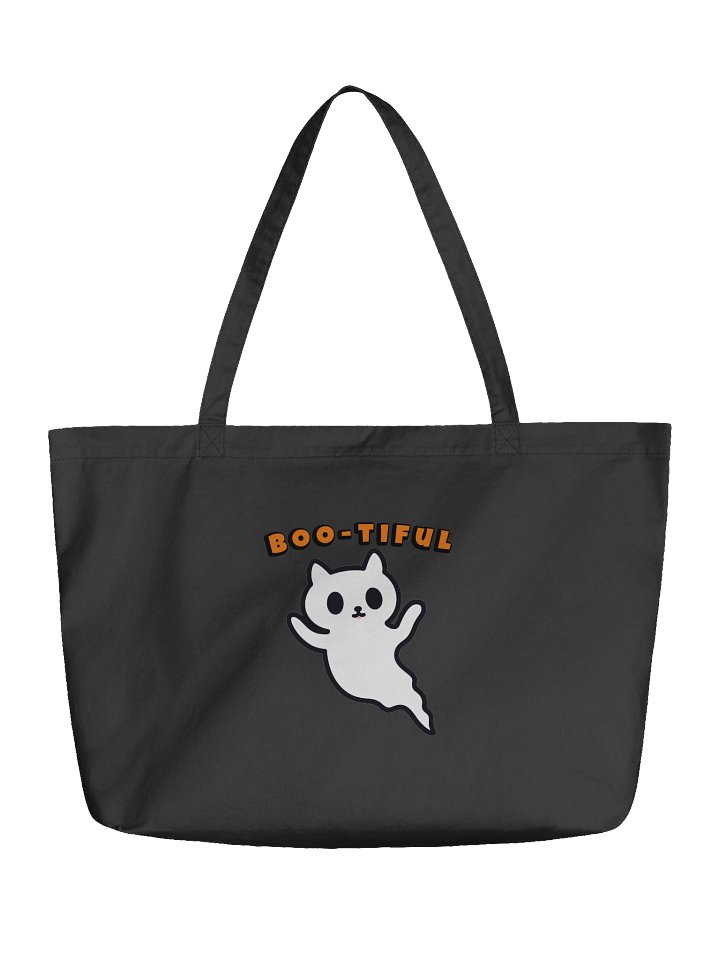 BOO-TIFUL Ghost Organic Tote Bag product image (1)