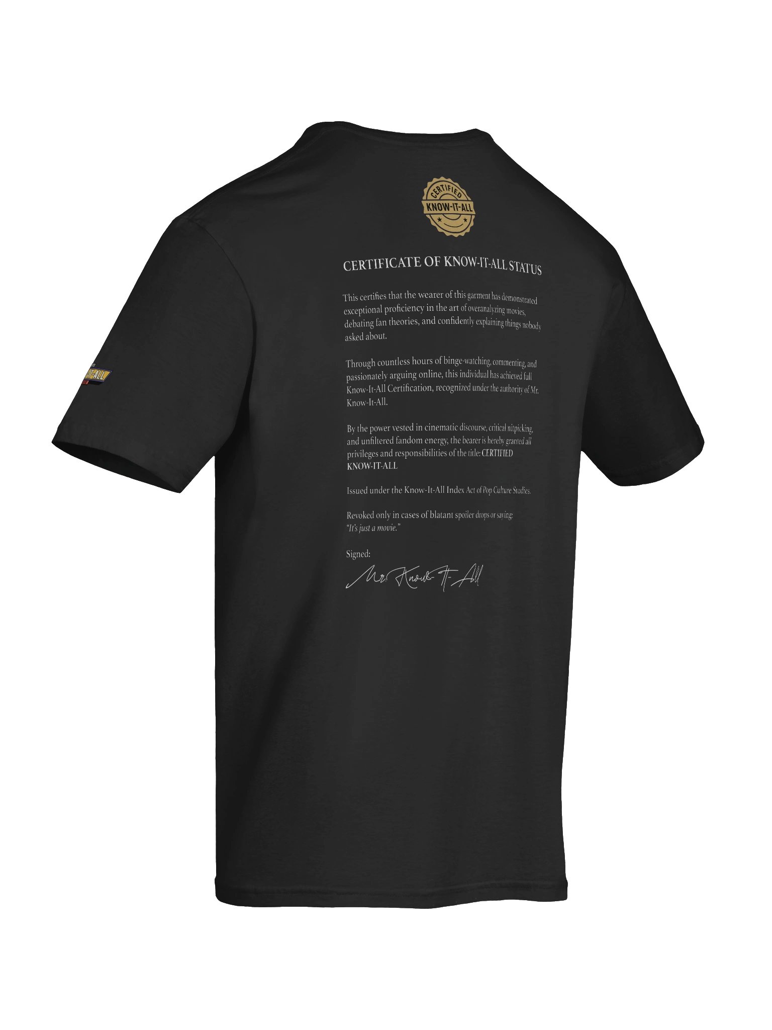 Certified Know-It-All Tee product image (12)