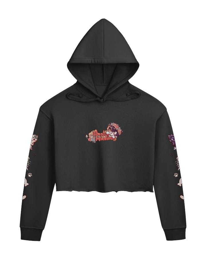 Gamer Cat Cropped Hoodie product image (1)