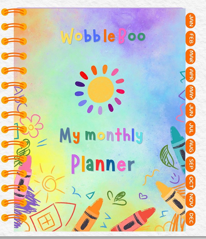 WobbleBoo Digital Monthly Planner for Children product image (1)