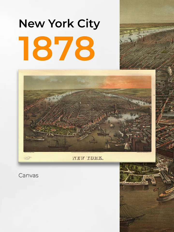 New York City 1878 (Canvas Print) product image (1)