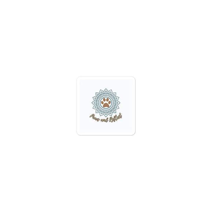 Paws & Reflect – Mindful Pet Lover Die-Cut Sticker product image (1)