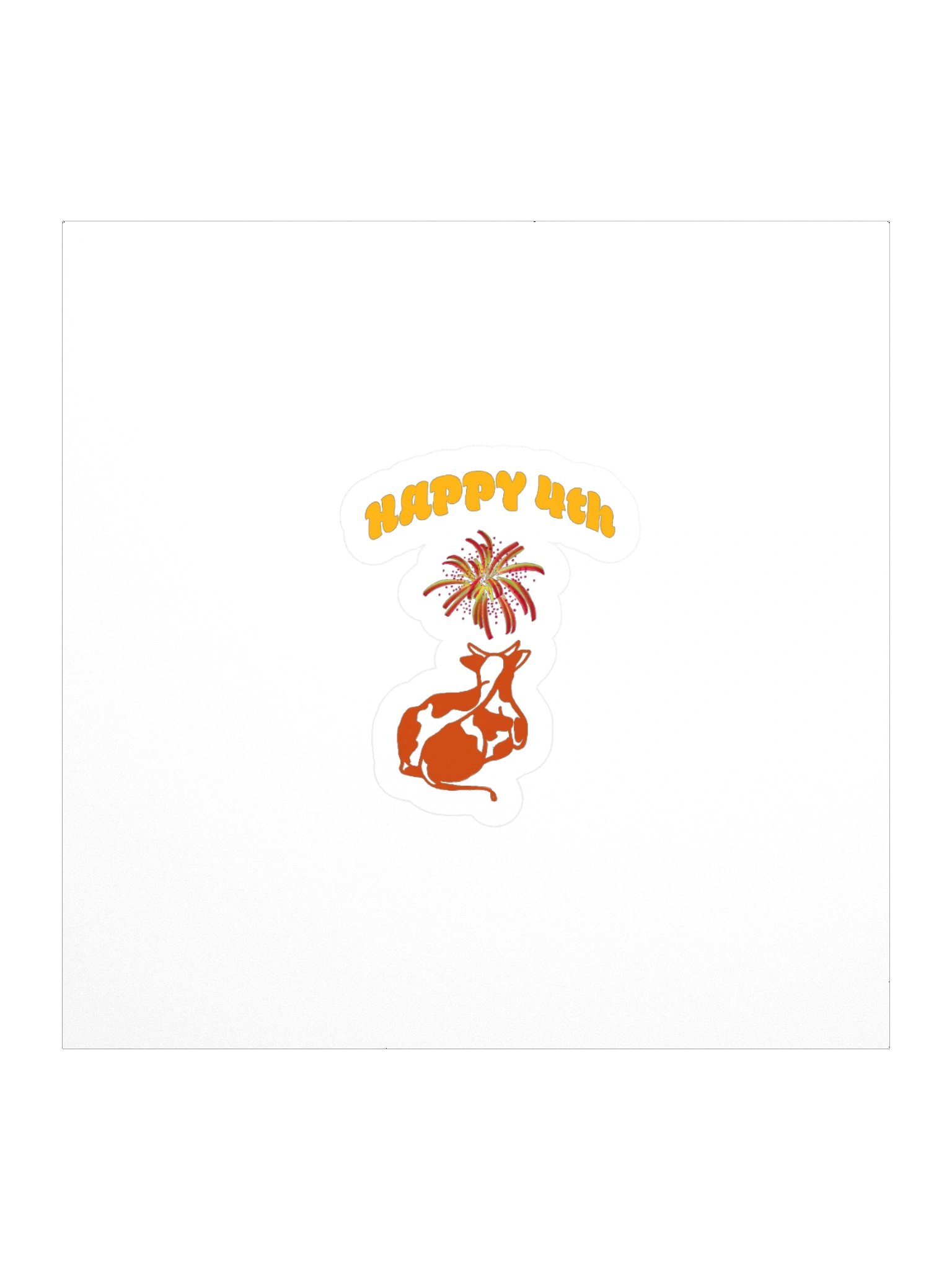 Happy 4th - Sticker product image (1)