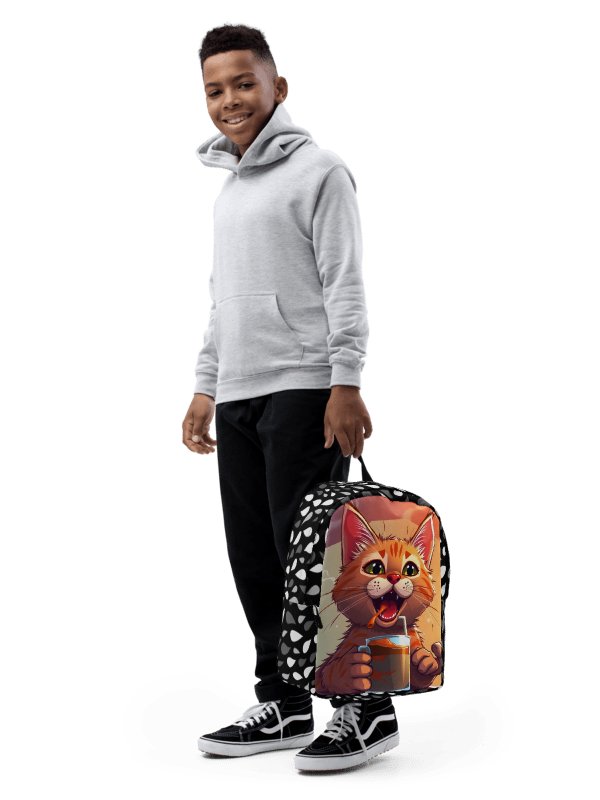 Minimalist Backpack-Pure Purrfection in a Cup product image (9)