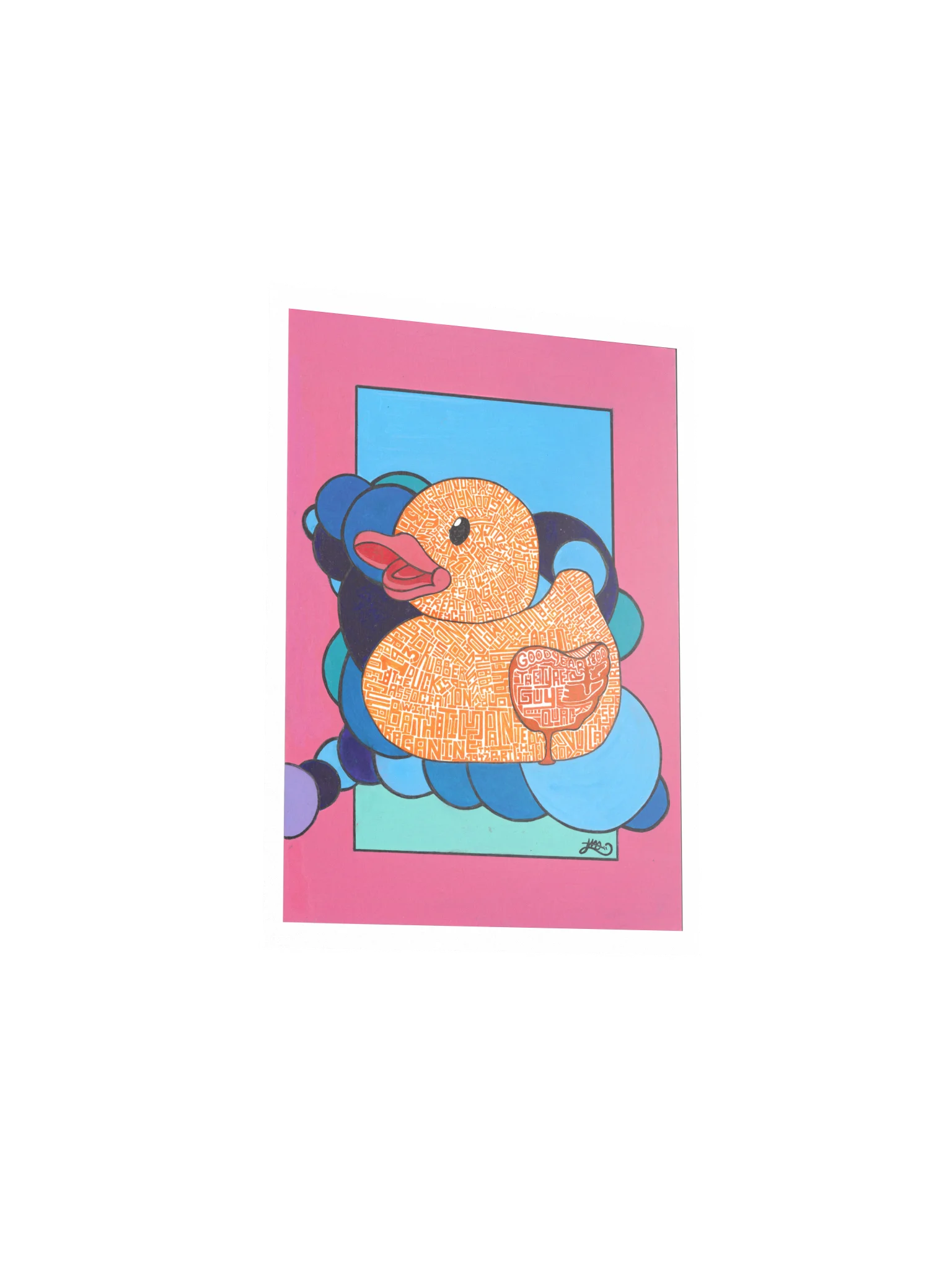 Colorful Abstract Rubber DuckPoster product image (9)