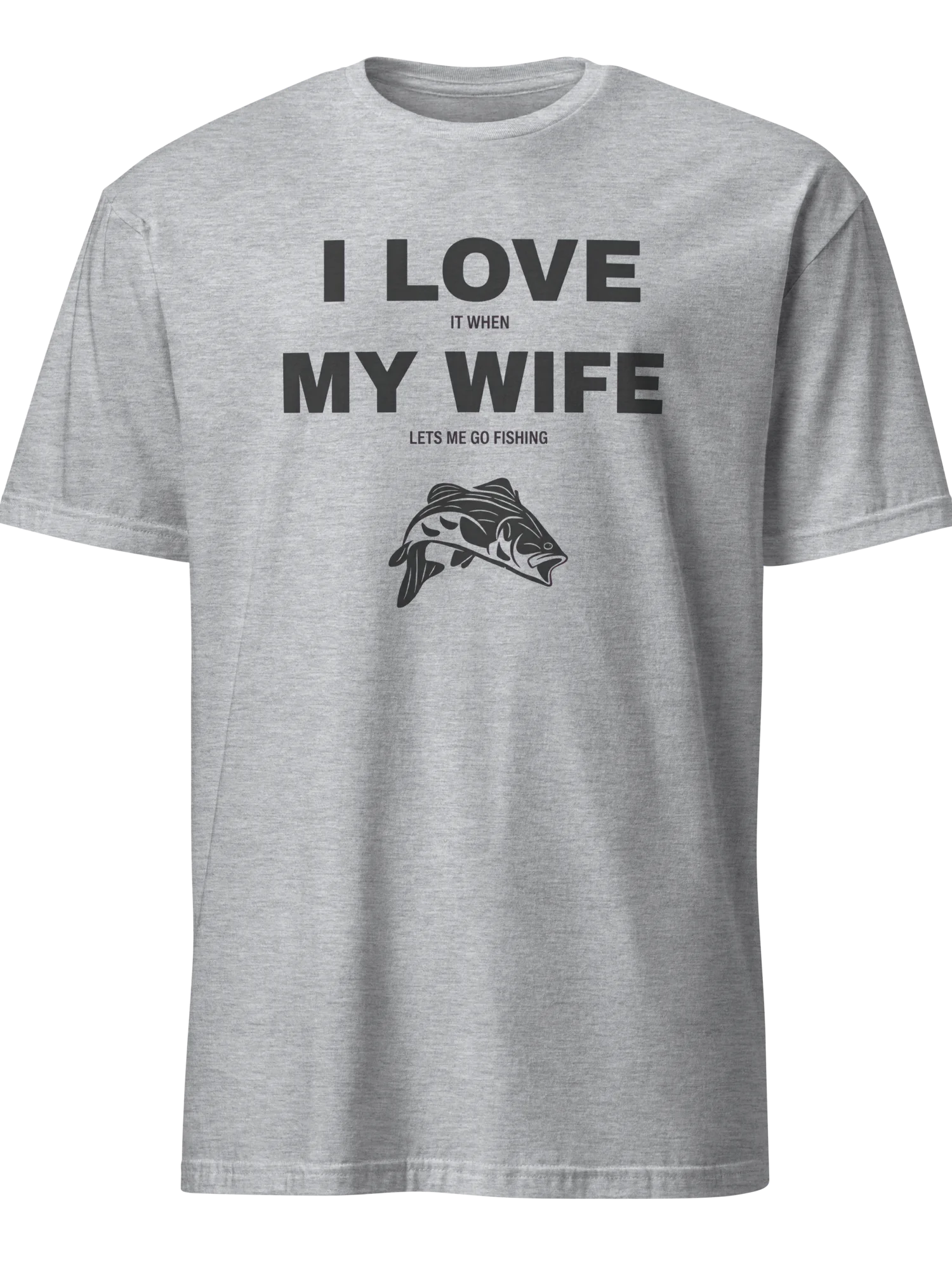 I Love It When My Wife Lets Me Go Fishing T-Shirt - Funny Bass Fishing Shirt for Husband, Angler Gift product image (1)